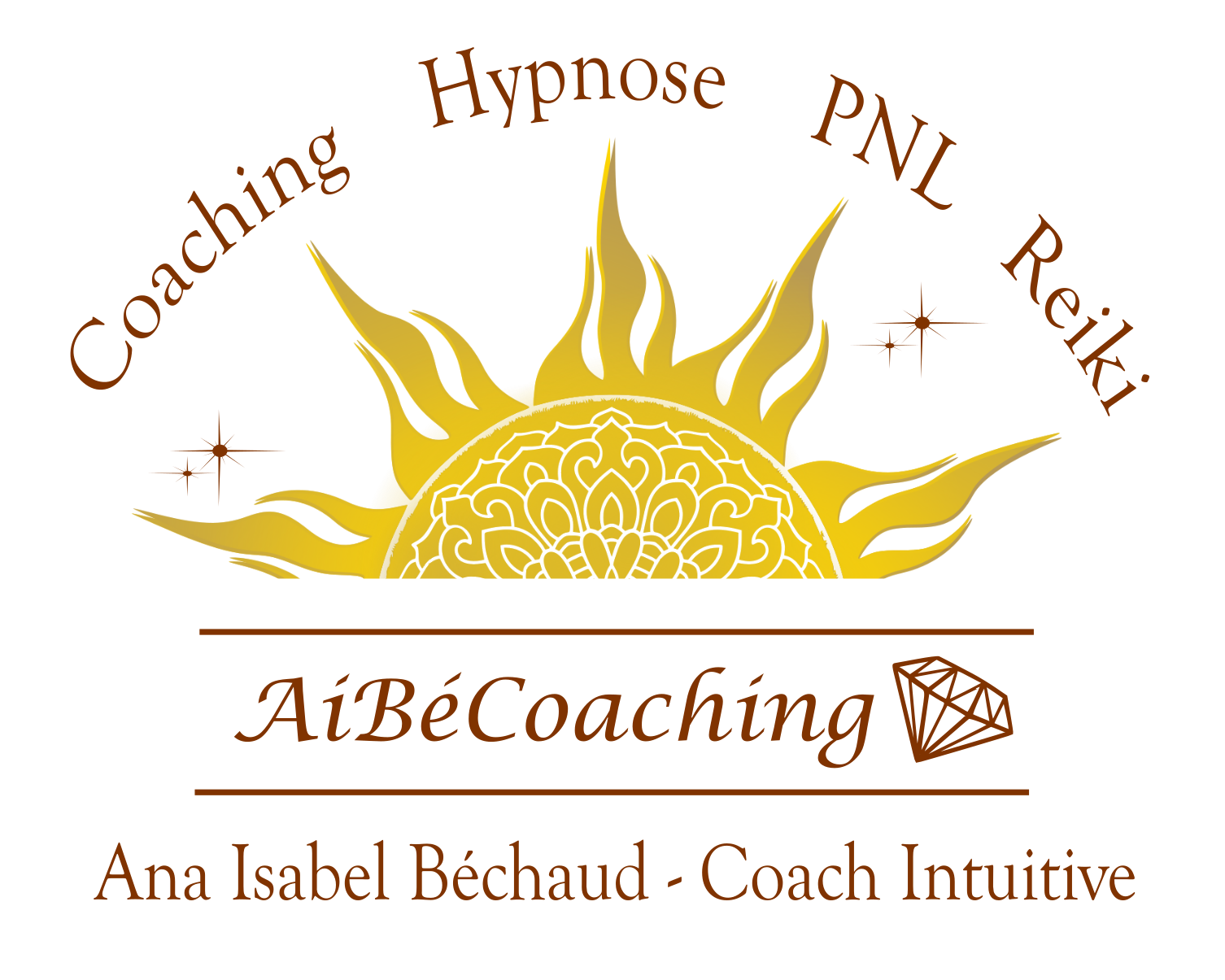 Logo aibecoaching soleil marron ss fond 4